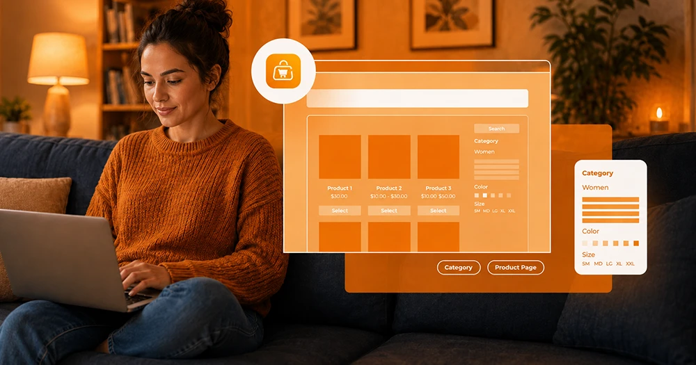 Emprendedor creando su tienda en línea con TiendaMaker